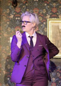 Helen Saxton as Professor Plum